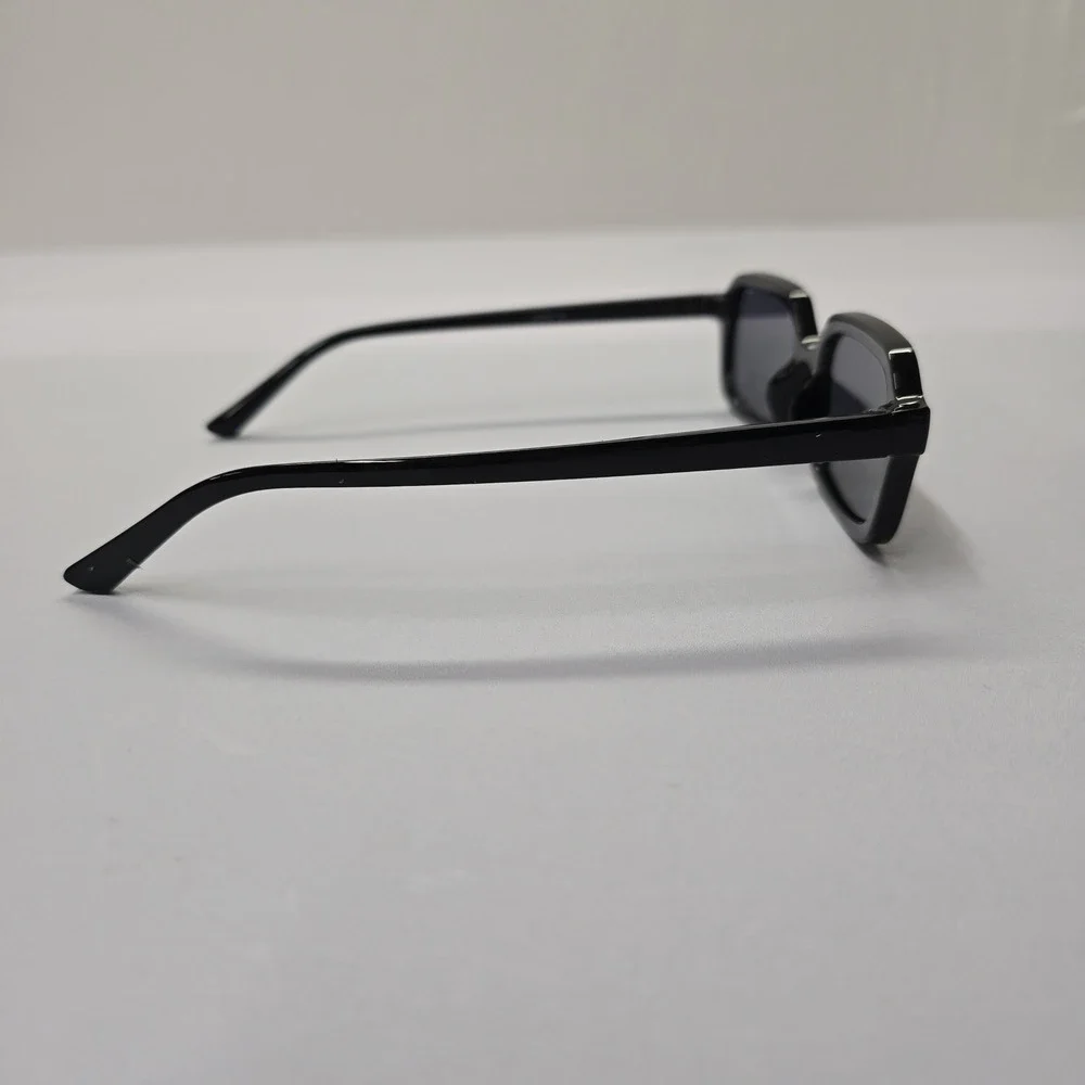 Black Rectangle Sunglasses‎ UV400 Retro Frame Y2K 90s Style NEW
